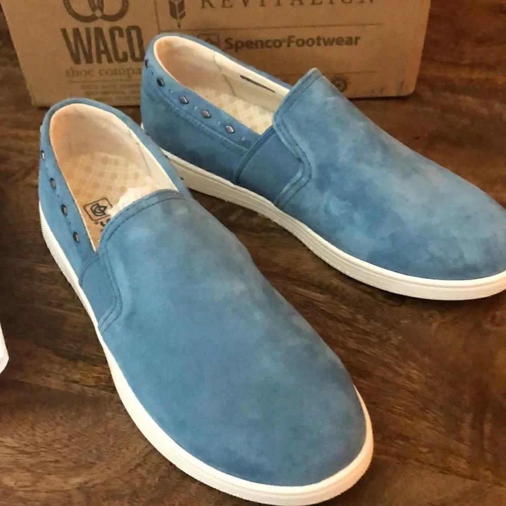 COPY-Spenco Orthotic Suede Water Repellent Slip-On Shoes - Santa Barbara size 9B